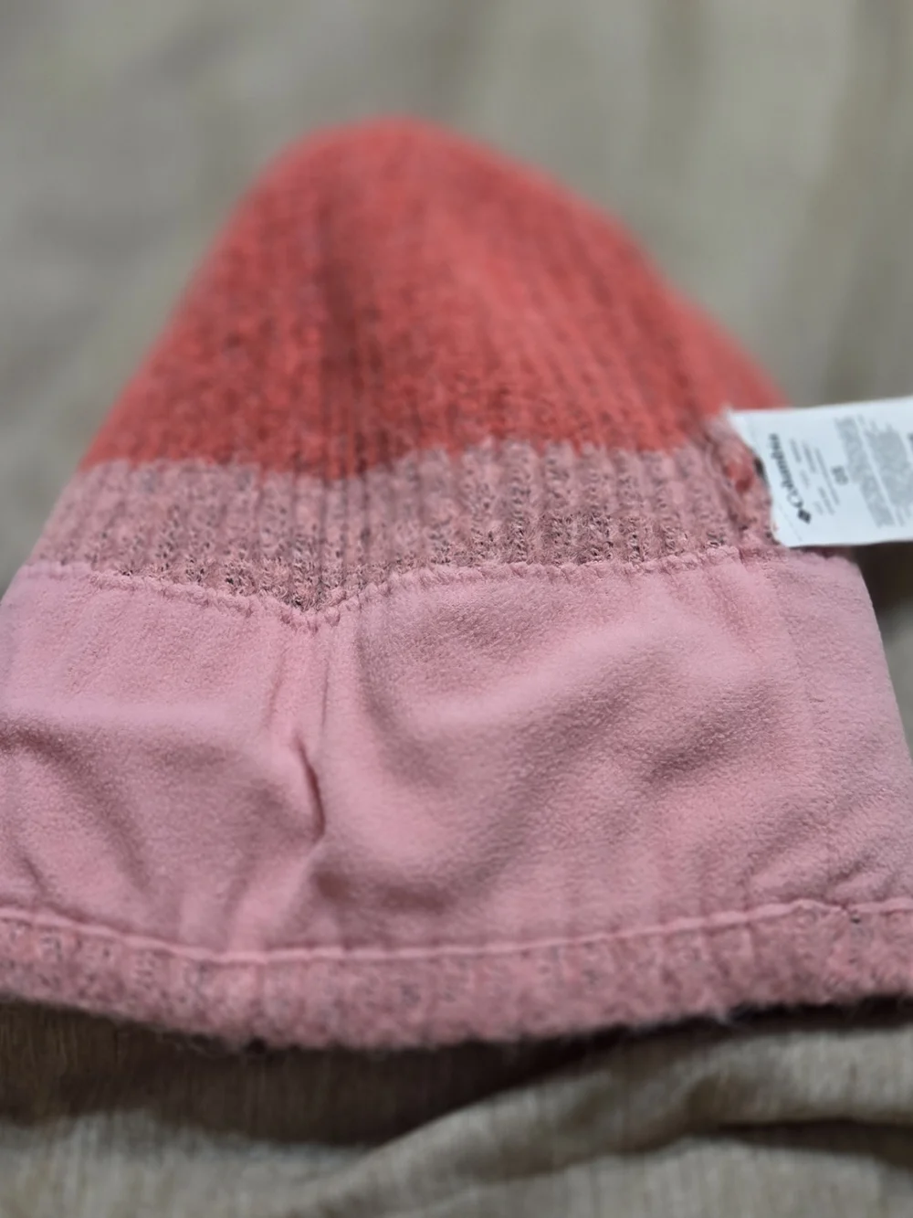 Columbia Kids Two-Tone Pink Beanie